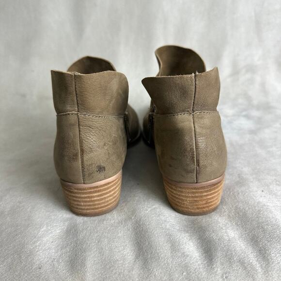 SEYCHELLES Anthropologie Snare Tan Leather Ankle Booties 6.5 - Picture 6 of 7